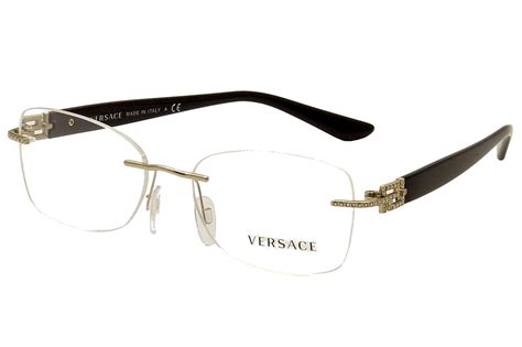 versace mens semi rimless eyeglasses|Versace eyeglass frames women.